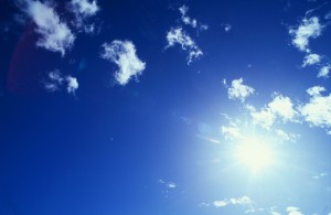 Sun and Cirrus Clouds --- Image by © Royalty-Free/Corbis